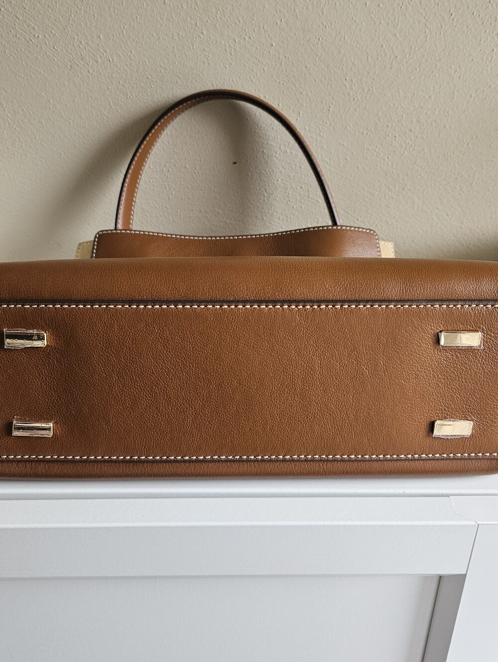 Tory Burch Lee Radziwill Double Bag. Small. Aged Tan. - Picture 5 of 14